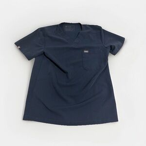 FIGS Technical Collection Casma Double Pocket Scrub Top – NAVY (Size XS) 3019